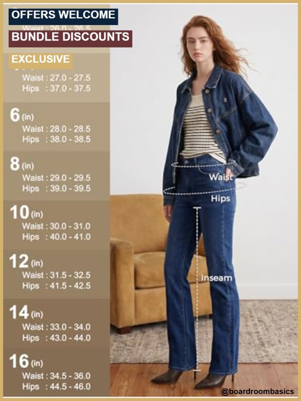 Tall Women's Jeans 34 Inch Inseam Straight Leg Stretch Denim Mid Rise - Picture 5 of 6